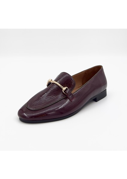 Rugan Bordo Loafer - Kadın Günlük Ayakkabı modelleri