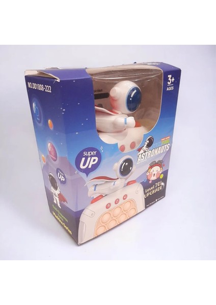 Pop it Dekompresyon oyuncak hızlı itme oyunu ışık anti-stres oyuncakları çocuklar ve yetişkin için astronotlar Beyaz fırsatları
