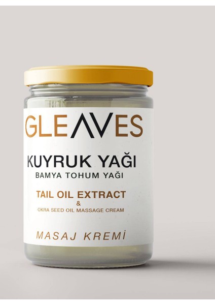 Kuyruk Yağlı ve Bamya Tohu ml u Masaj Kremi