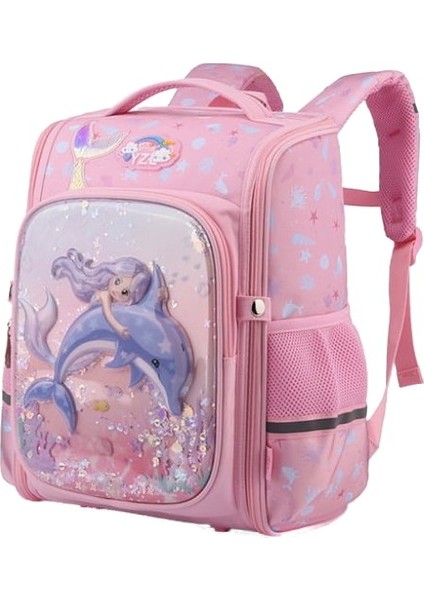 Genişletilebilir Sevimli Denizkızı Okul Çantası S (Yurt Dışından)