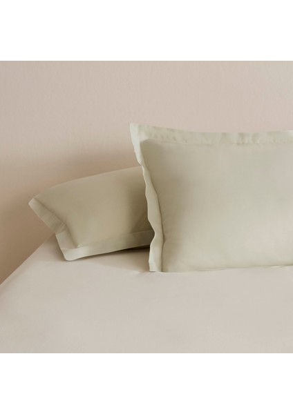 Basic Volanlı 2'li Yastık Kılıfı Adaçayı 50X70 cm