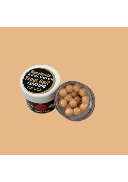Renat Trout Bait Peynir Kokulu Silikon Salmon Eggs 40 Pcs - Krem Beyaz