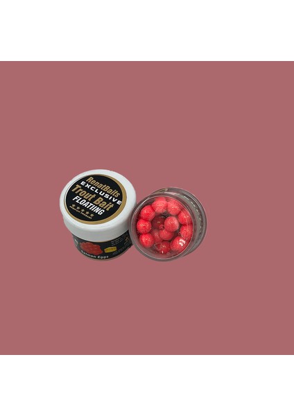 Renat Trout Bait Peynir Kokulu Silikon Salmon Eggs 40 Pcs - Pembe