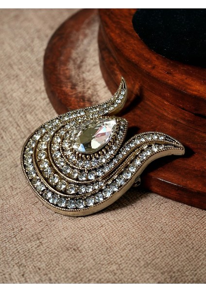 Zirkon Taşlı Lale Figür Iğneli Broş modelleri