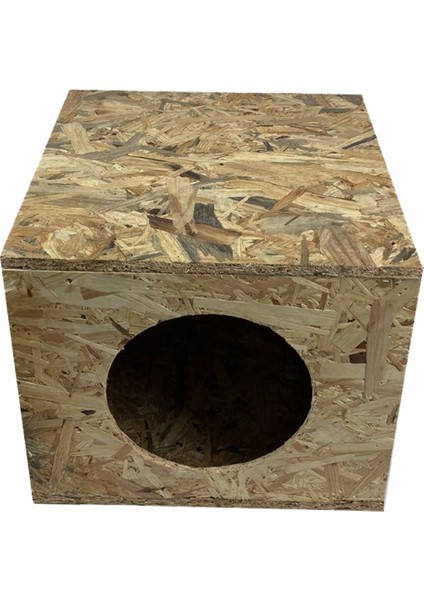 Kedi Evi Dış Ortam Uygun Ahşap Kedi Evi Osb 36x34x32 cm
