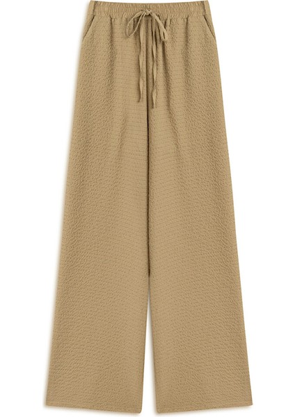 Dokulu Ayarlanabilir Bel Pantolon TS1250003237003