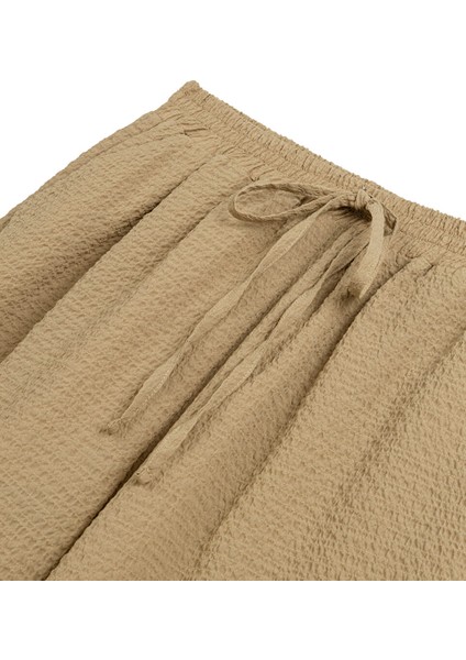 Dokulu Ayarlanabilir Bel Pantolon TS1250003237003