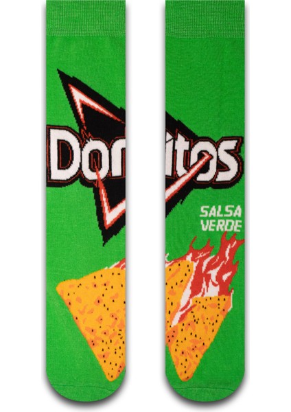 Doritos Salsa Verde Renkli Kadın Çorap