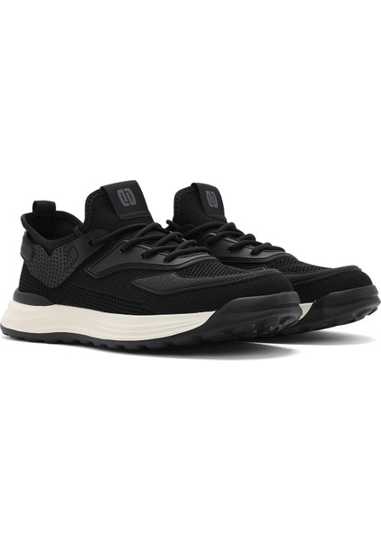 Erkek Siyah Bağcıklı Kalın Tabanlı Sneaker 25sfd69286f