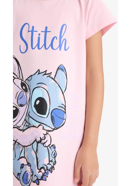 Kız Çocuk Disney Lilo & Stitch Kısa Kollu ELBISE C2959A824SM
