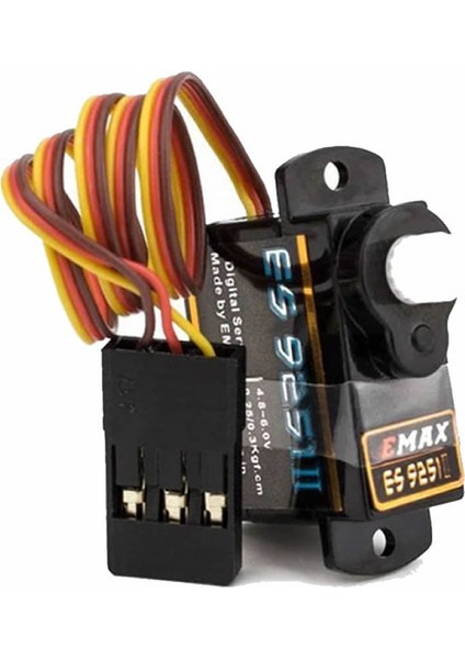 Emax ES9251 Iı 4gr Dijital Servo Motor Mini Plastik Dişli 0.25KGCM Tork Rc Uçak Drone Robot Kol Araba Bot Uçuş Yön Kontrol
