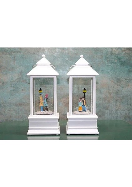 Kış Masalı Tasarımı Işıklı Müzikli Kar Küresi