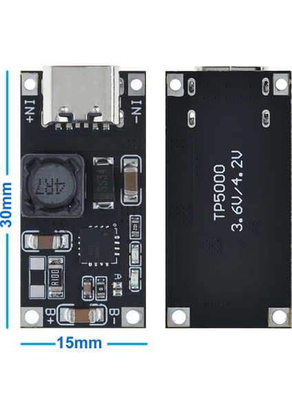TP5000 1A 3.6V Lipo Lifepo4 Pil Şarj Modülü 1s 4.2V Lityum Li-Ion Batarya Akü Mp3 Mp4 Tablet Pda Telefon Telsiz