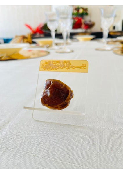 Ramazan Temalı Lüks Gold Amerikan Servis Seti,12 Kişilik Yemek Seti,hurmalık,bardak Altlığı