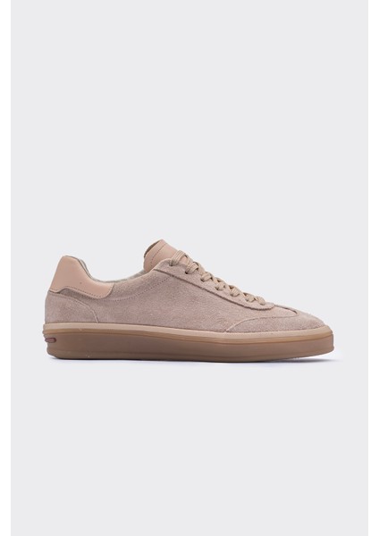 Gard Bej Süet Bağcık Detaylı Kadın Sneaker