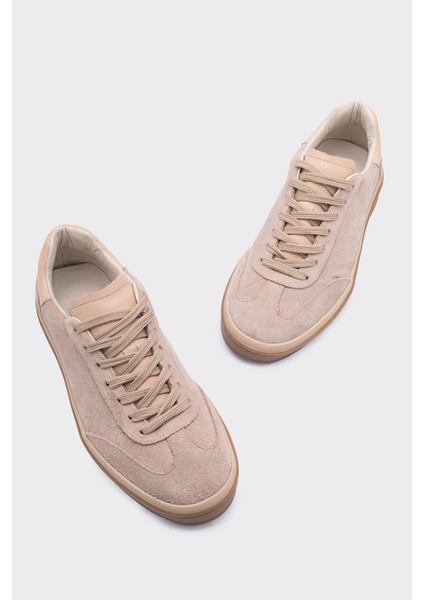 Gard Bej Süet Bağcık Detaylı Kadın Sneaker modelleri