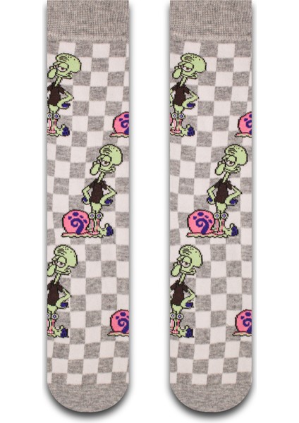 Squidward Renkli Erkek Çorap