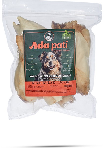 Kuzu Kulak 100 grKöpek Ödül Maması