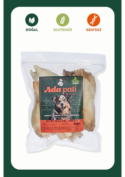 Kuzu Kulak 100 grKöpek Ödül Maması