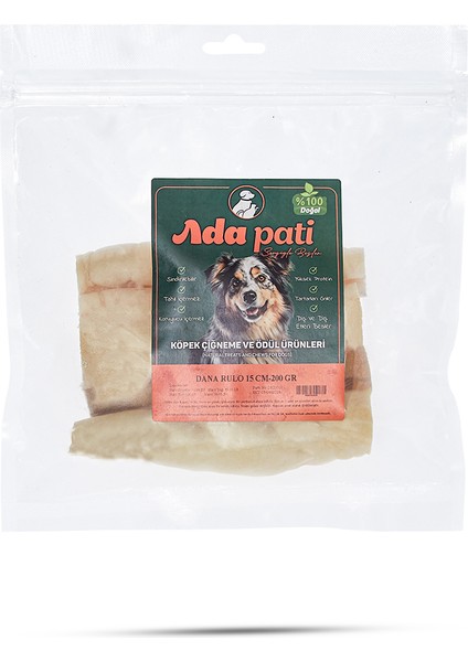 Dana Rulo 15cm 200gr Köpek Ödül Maması