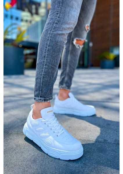 Bağcıklı Erkek Günlük Ayakkabı Beyaz