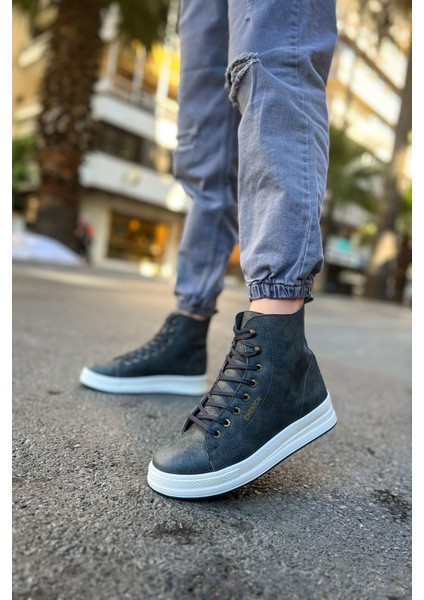 Bağcıklı Erkek Sneaker Bot Antrasit