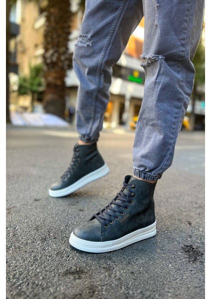 Bağcıklı Erkek Sneaker Bot Antrasit
