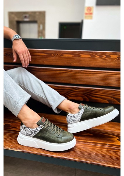 Bağcıklı Erkek Spor Ayakkabı Haki fiyatları