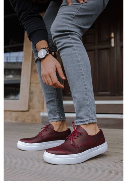 Bağcıklı Erkek Günlük Ayakkabı Bordo fiyatları