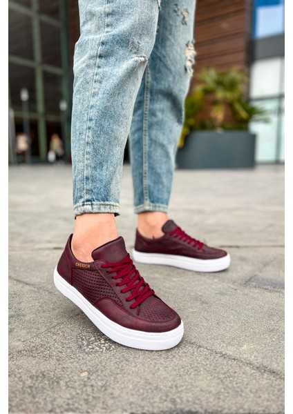 Bağcıklı Erkek Günlük Ayakkabı Bordo