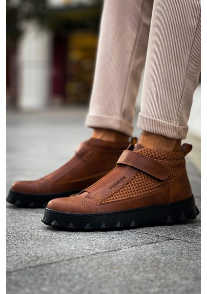 Cırtlı Erkek Sneaker Bot Taba fiyatları