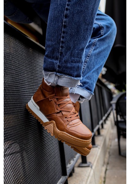 Bağcıklı Erkek Sneaker Bot Taba fiyatları
