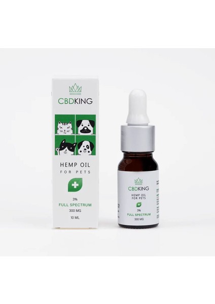 King Cbd. Oil For Pets %3 10 ml .
