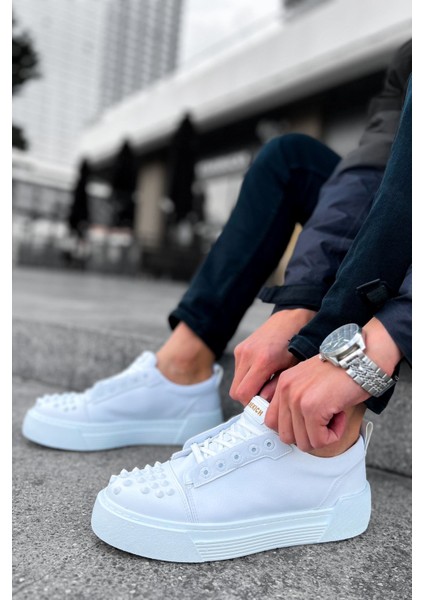 Bağcıklı Erkek Günlük Ayakkabı Beyaz fırsatları