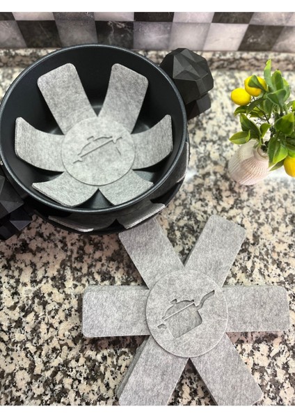 Kalın Tencere,tava & Borcam Koruyucu Çizdirmez Elyaf Keçe 10LU Set 30X30 cm Tava Koruyucu Çizdirmez indirimleri