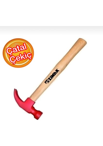 Ahşap Saplı Çatallı Çekiç 600 Gram