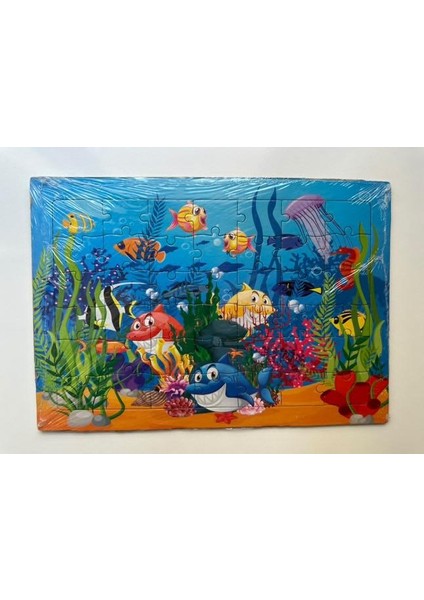 Çocuk Puzzle Orta Boy 42 Parçalı 4 Adet