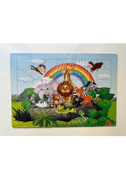 Çocuk Puzzle Orta Boy 42 Parçalı 4 Adet