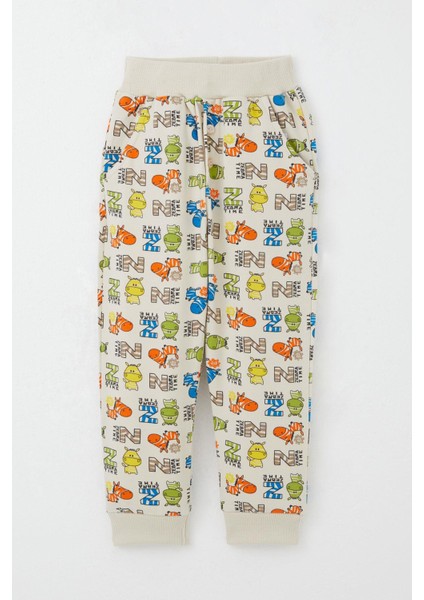 Erkek Bebek Eşofman Takım Zebra Macerası 9 Ay-3 Yaş, Krem modelleri