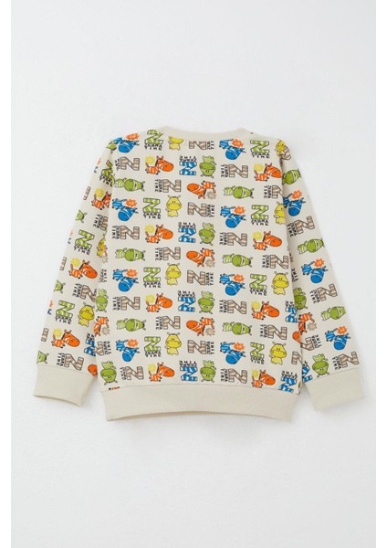 Erkek Bebek Eşofman Takım Zebra Macerası 9 Ay-3 Yaş, Krem fırsatları