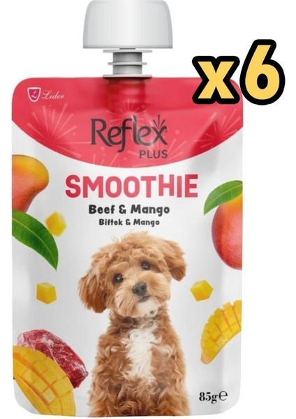 Smoothie Biftekli ve Mangolu Likit Köpek Ödülü 85 gr x 6 adet
