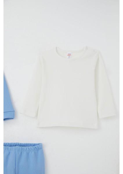 Erkek Bebek Bodyli 3 Lü Takım Patinin Araba Macerası 4 Ay-1 Yaş, Mavi fırsatları