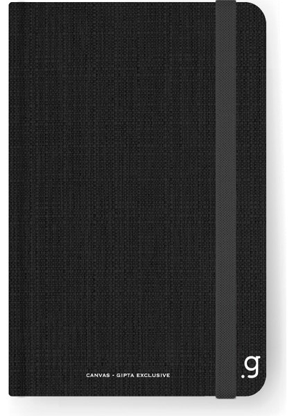 Canvas Notes Sert Kapak Dikişli Lastikli Not Defteri 9X14 96 Yaprak Çizgili (6975)