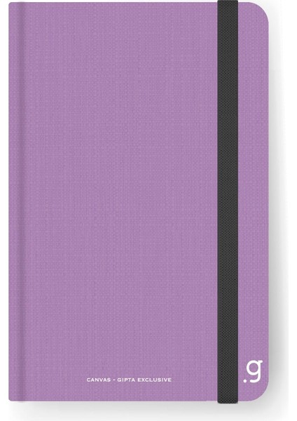 Canvas Notes Sert Kapak Dikişli Lastikli Not Defteri 9X14 96 Yaprak Çizgili (6975)