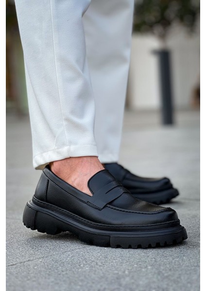 Düz Erkek Günlük Ayakkabı Siyah