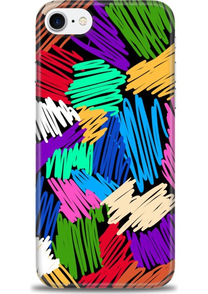 Apple iPhone Se 2020 Kılıf Hd Baskılı - Karalama