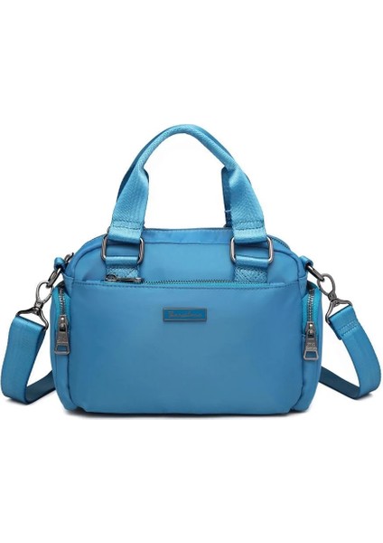 Barcelona 2128 Saten Kumaş Elden Tutmalı Postacı Kadın Çantası