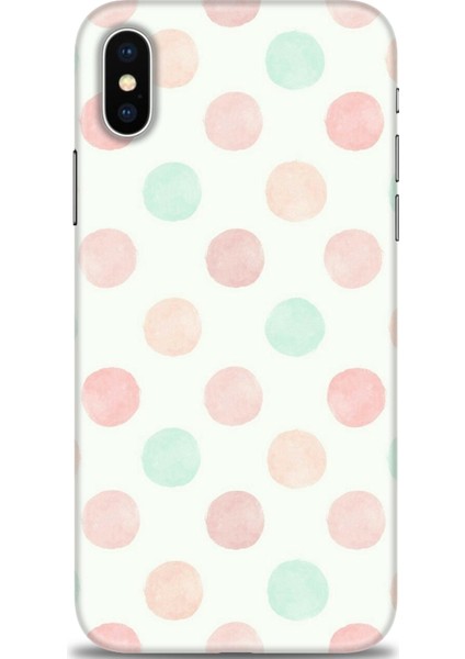 Apple iPhone Xs Kılıf Hd Baskılı - Blue Pink