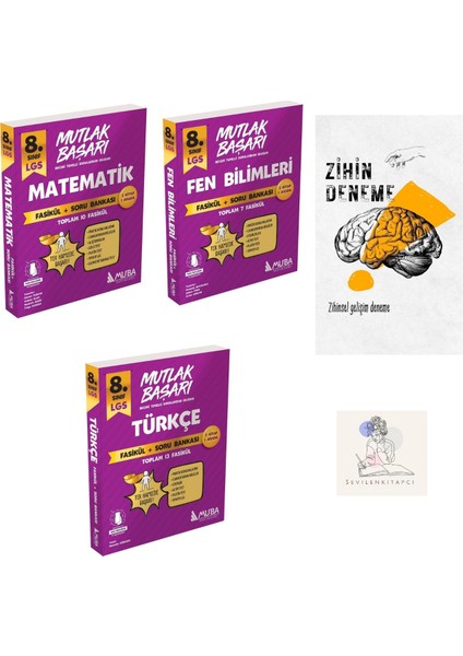 8.Sınıf Mat - Fen - Türkçe Fasikül+Sb - Zihin Deneme - Svk - 213
