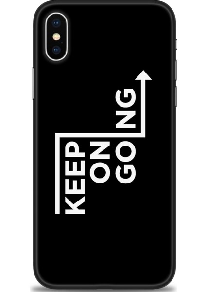 Apple iPhone x Kılıf Hd Baskılı - Keep On Going